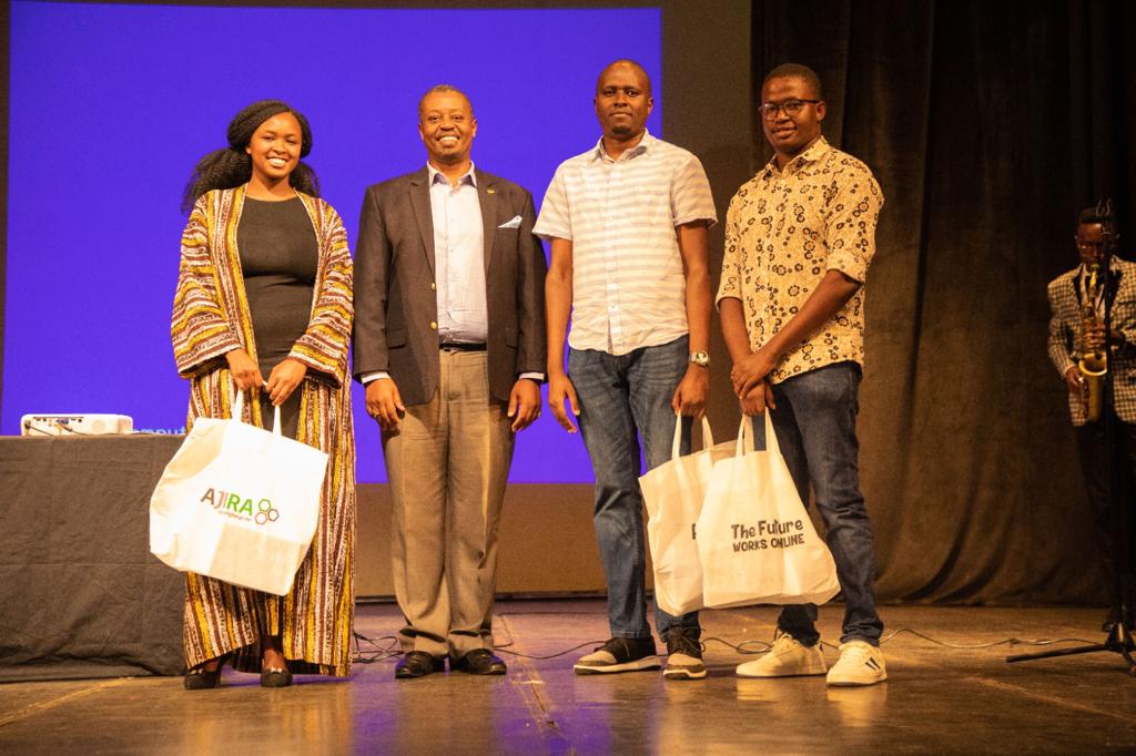 eMobilis's tweet photo. We were privileged to have distinguished speakers from Top #tech companies such as @NdigaJn, a Technical Recruiter @Google, @Julie_munyui, a Partner Development Manager @Microsoft, and @ReubenKihiu1, a UX designer from @Safaricom. 
#eMobilistechtalk #techtalk2023  #technovation https://t.co/vrrvOZcwWy
