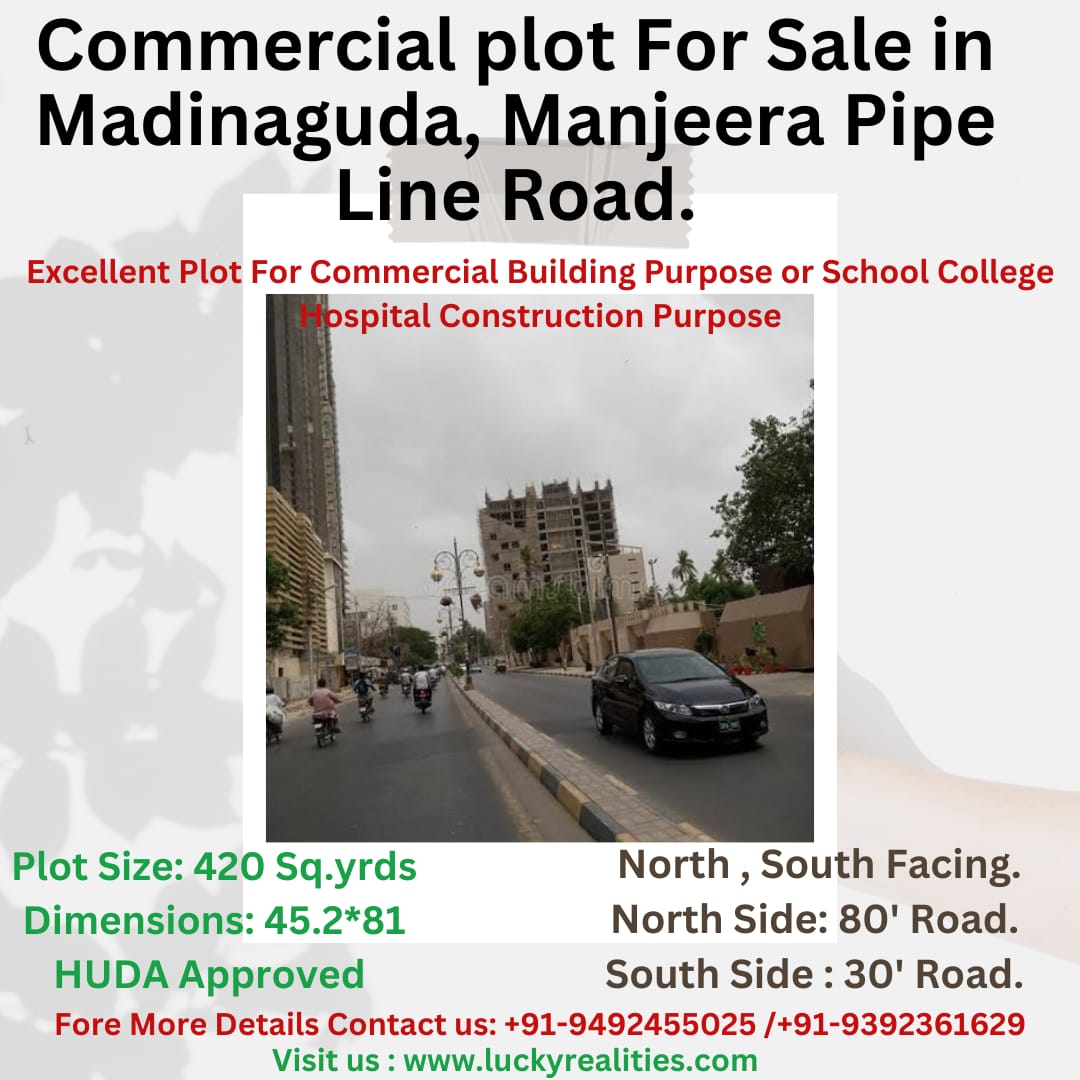 luckyrealties58's tweet image. Commercial Plot for sale in Madinaguda, Majeera pipe line road, Miyapur.
#commercialplot
#commercialproperty 
#plotforsaleinmiyapur
#commercialplotinmiyapur
#miyapurplots
#plotsforsale
#hyderabadcommercialplots
#commercialpropertiesinhyderabad