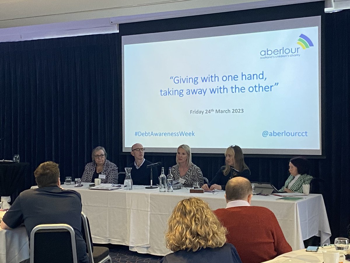 Our National Director @MrsEmmaJacko is joining @SallyAnnKelly1, @MoragTreanor and @GlasgowPam for an important panel discussion on ending poverty with @AberlourCCT and @RobertsonTrust for #DebtAwarenessWeek