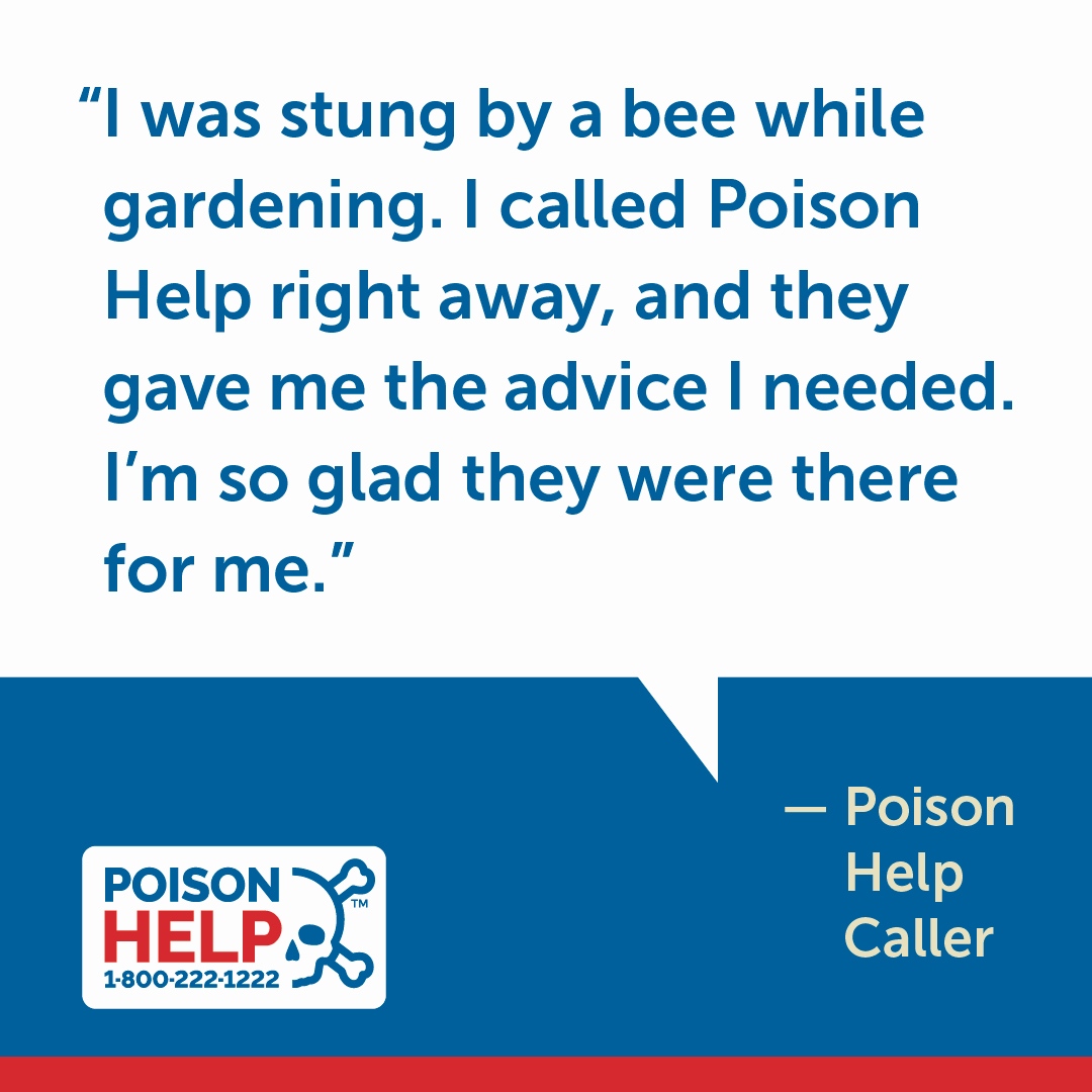 Bee stings, snake bites, & jellyfish—Oh my! Spring is a fantastic time to enjoy the outdoors, but even Mother Nature can present poison hazards. The good news is, Maryland Poison Control is here for you! Have an emergency? Call their hotline at 1-800-222-1222 #NPPW23 #PoisonHelp