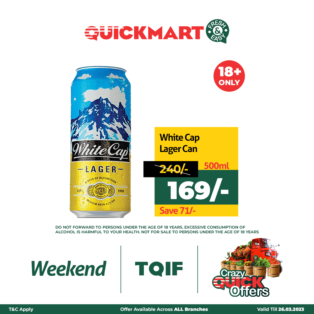 QuickmartKenya's tweet photo. Cheers to savings so deep, you'll need a snorkel to reach the bottom of the bottle. Enjoy our TQIF and many more great offers at your nearest Quickmart branch.

#CrazyQuickOffers
#TQIF
#FreshandEasy
#PamojaNawe https://t.co/L1qhf71bD3