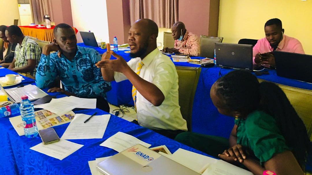GhanaSomubi's tweet photo. Day 2 of #LegacyGrantees training went so well. Key quote "monitoring helps us identify needed changes to make the work stronger and more impactful". #SomubiGrants #GBU #WODAO #Duapa #GNAD @OptionsinHealth @UKinGhana @BasicNeedsGh @Sightsavers @STARGhana https://t.co/fGAWXGuswu