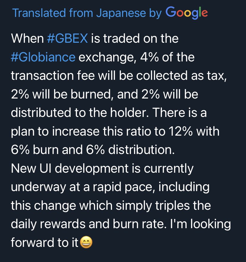 SeanoftheWeb3's tweet photo. Nice dev update is coming ! That’s what we are hearing ;)
#Globiance #Bank #CEX #DEX #NFT #DeFi #Cards #ISO20022 #XDC $XDC #WeAreXDC #Metaverse $GBEX $XRP $XLM $ADA $QNT $ALGO $MIOTA #WeAreXDC #BUILDitONXDC #MIGRATEtoXDC 
#LISTonXDC https://t.co/nzmMSKOoMr