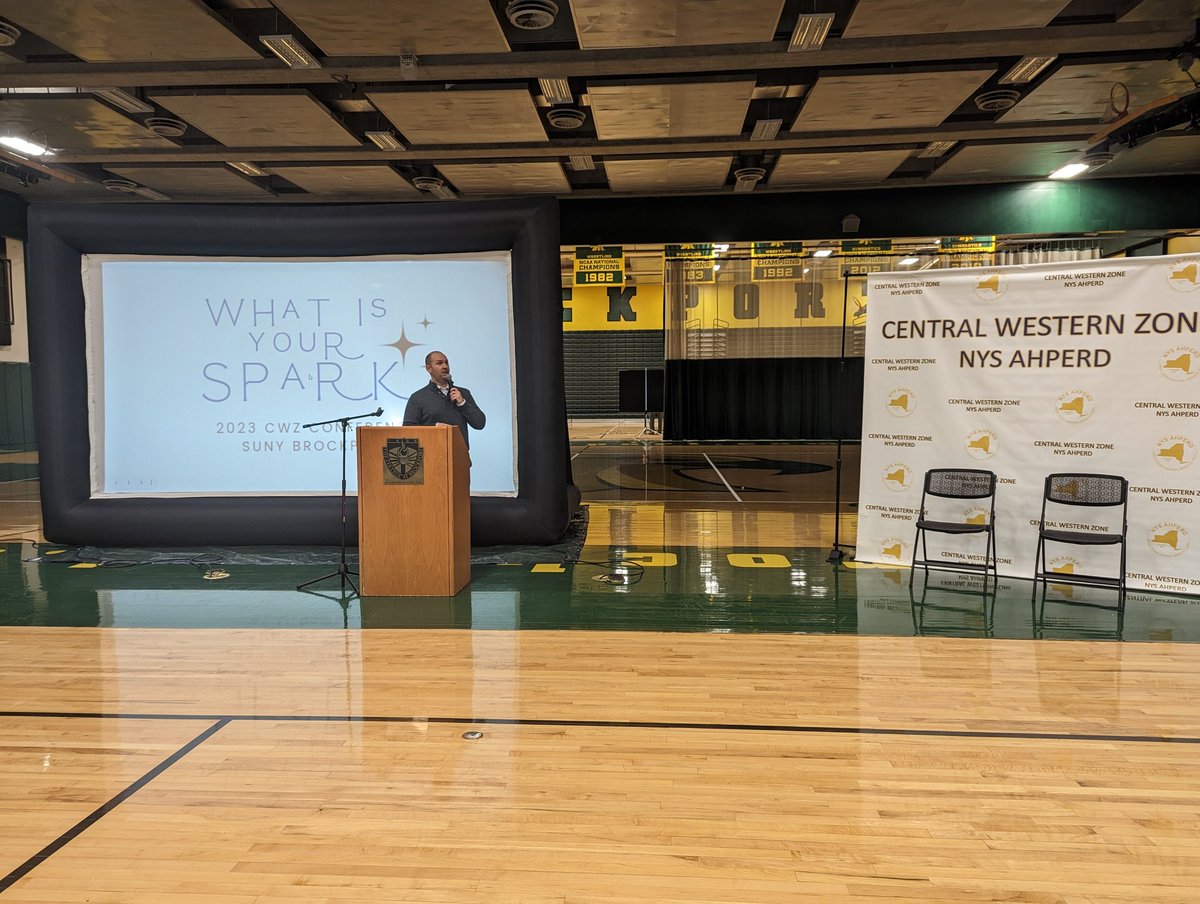 Attending the <a href="/CentralWZ/">CWZ</a> conference today at <a href="/Brockport/">SUNY Brockport</a>!

Thanks <a href="/MrKohlPE/">Eric Kohl</a> for all you do to put this together! #PhysEd