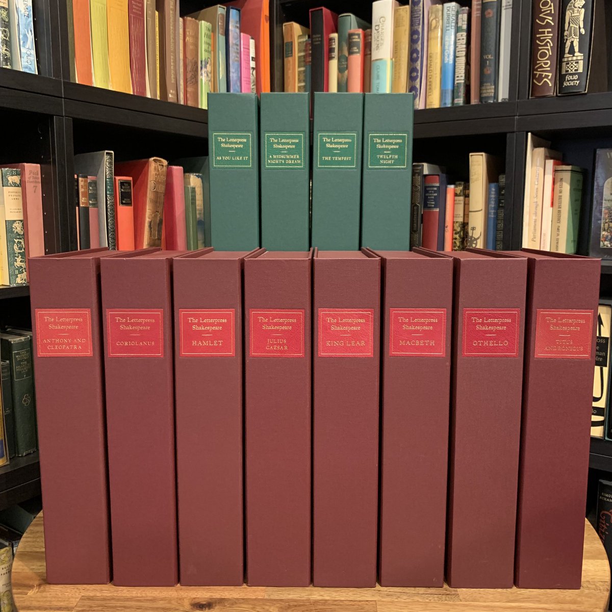 dakerbooks's tweet photo. The first 12 volumes of the Folio Letterpress Shakespeare. Numbered (all 12 the same), Limited Editions.

#beautifulbooks
#rarebooks
#dakerbooks https://t.co/5zPC4IhAd9