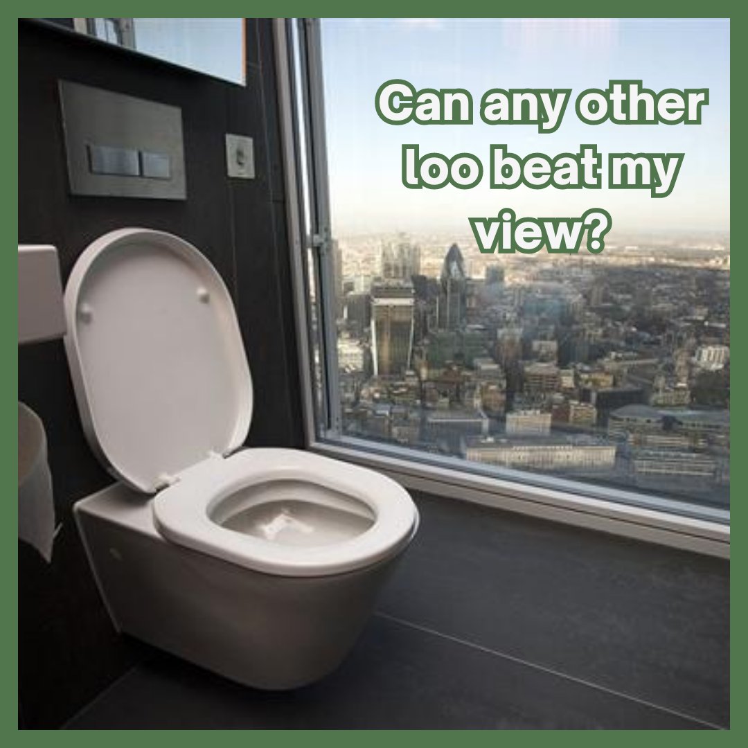 Over the years many other loos have tried to compete with my view and to be quite honest there have been a few close contenders.
If you think the view from your loo is better then I’d love for you to send me a photo!

Post your photo below for me to judge
#loowithaview