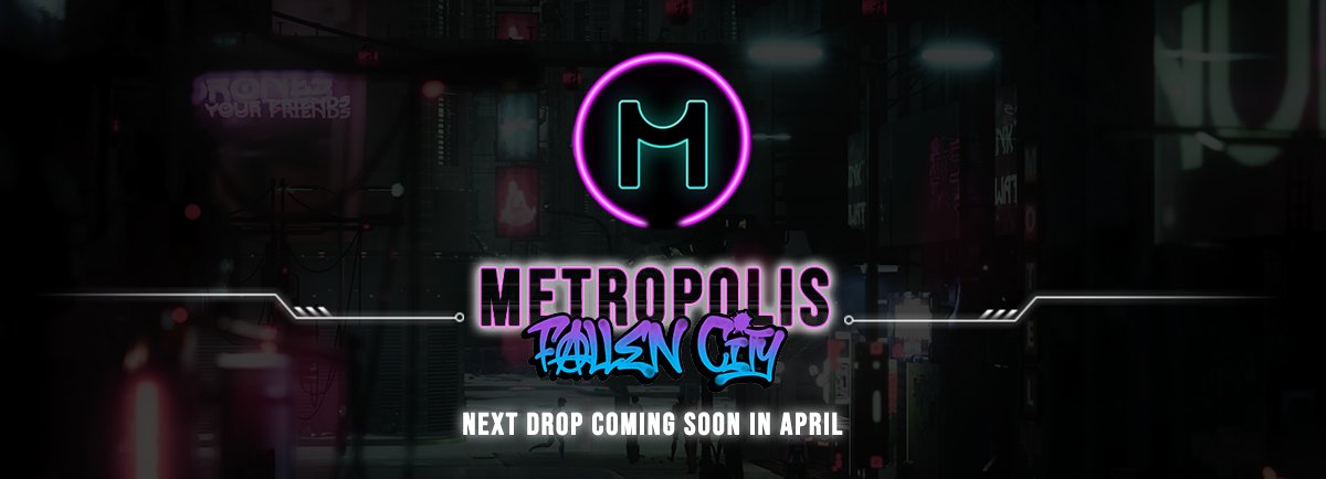 Exciting Announcement! New content coming in April - stay tuned! #ccg #metropolis #BlockchainGaming #WAX