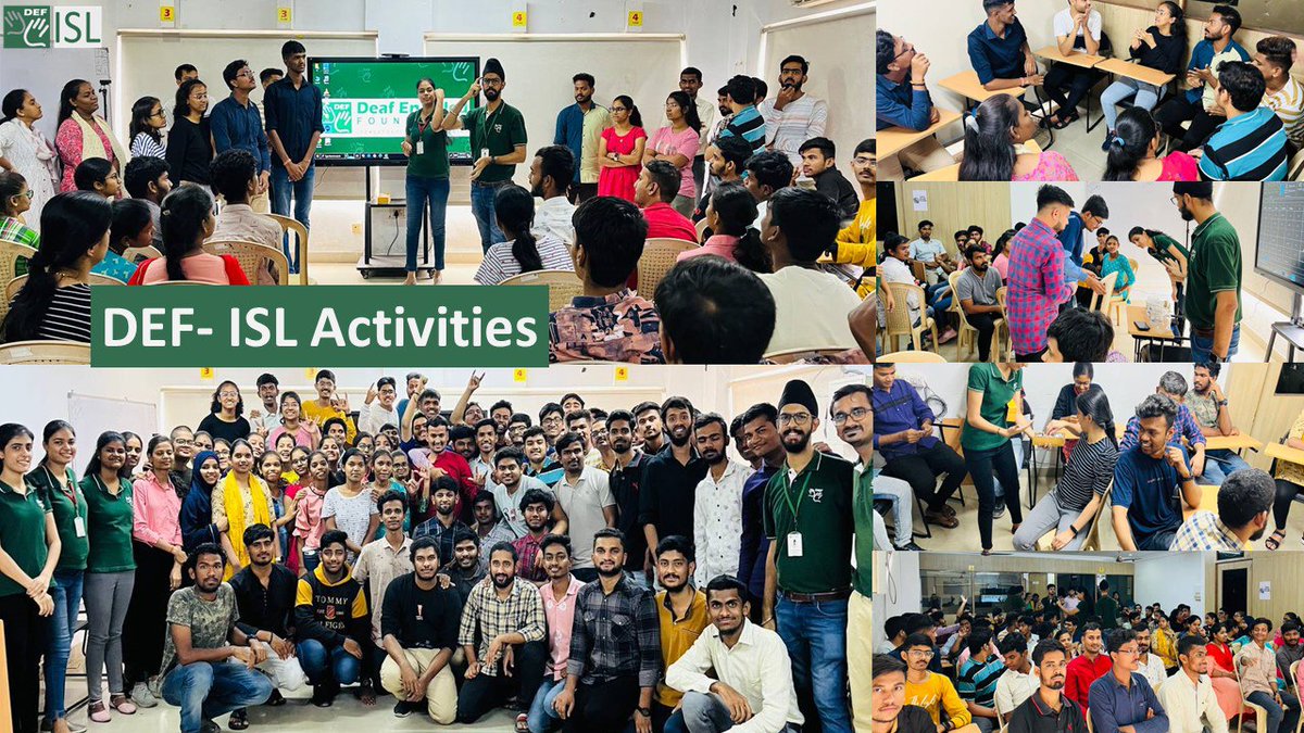 deafenabled's tweet image. DEF Hyderabad hosted a unique team building and knowledge enhancement programme for the deaf students of our academy and skills initiatives.

#deafenabledfoundation #DEFISL #knowledge #students #build #programme #skills #academy #hyderabad #DEF