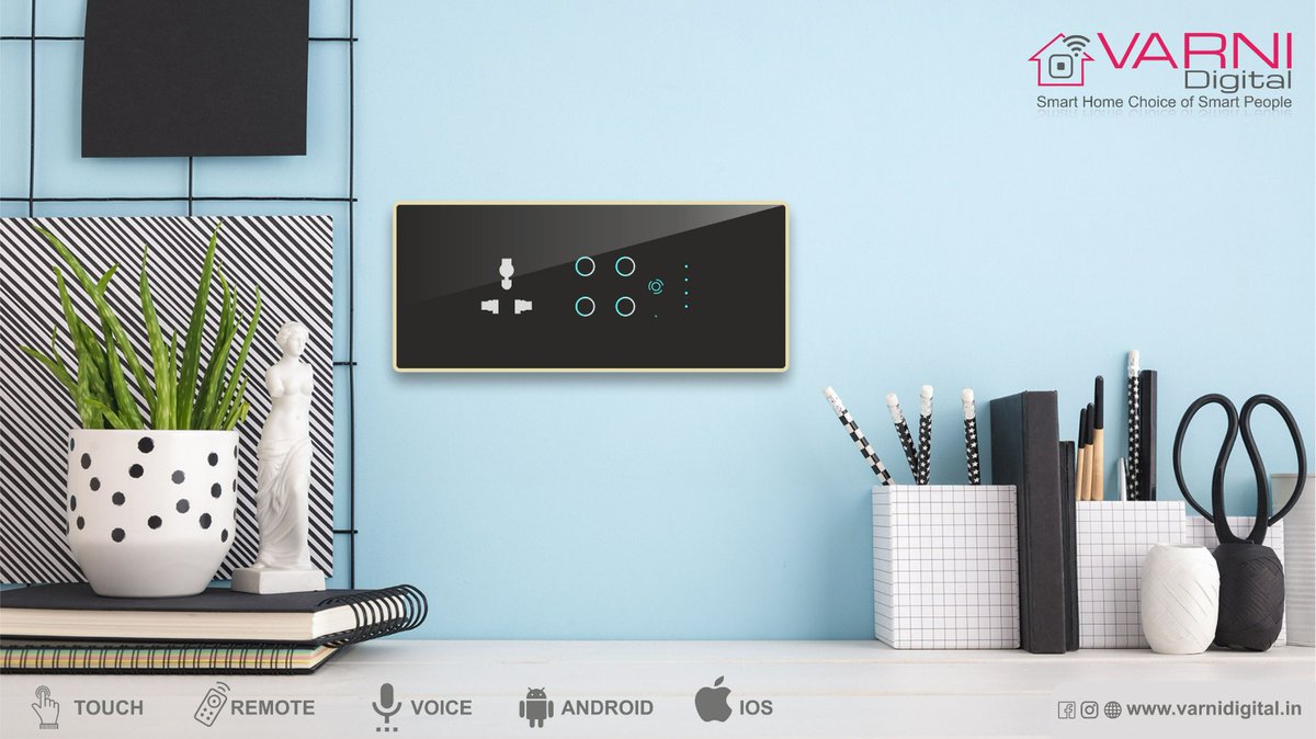 varni_digital's tweet image. Experience the future of lighting control with our innovative Edge Touch switch. With our product, you can enjoy seamless, intuitive, and personalized control of your lights, all from the convenience of your smartphone or tablet from anywhere in the world.
#touchswitch #smarthome