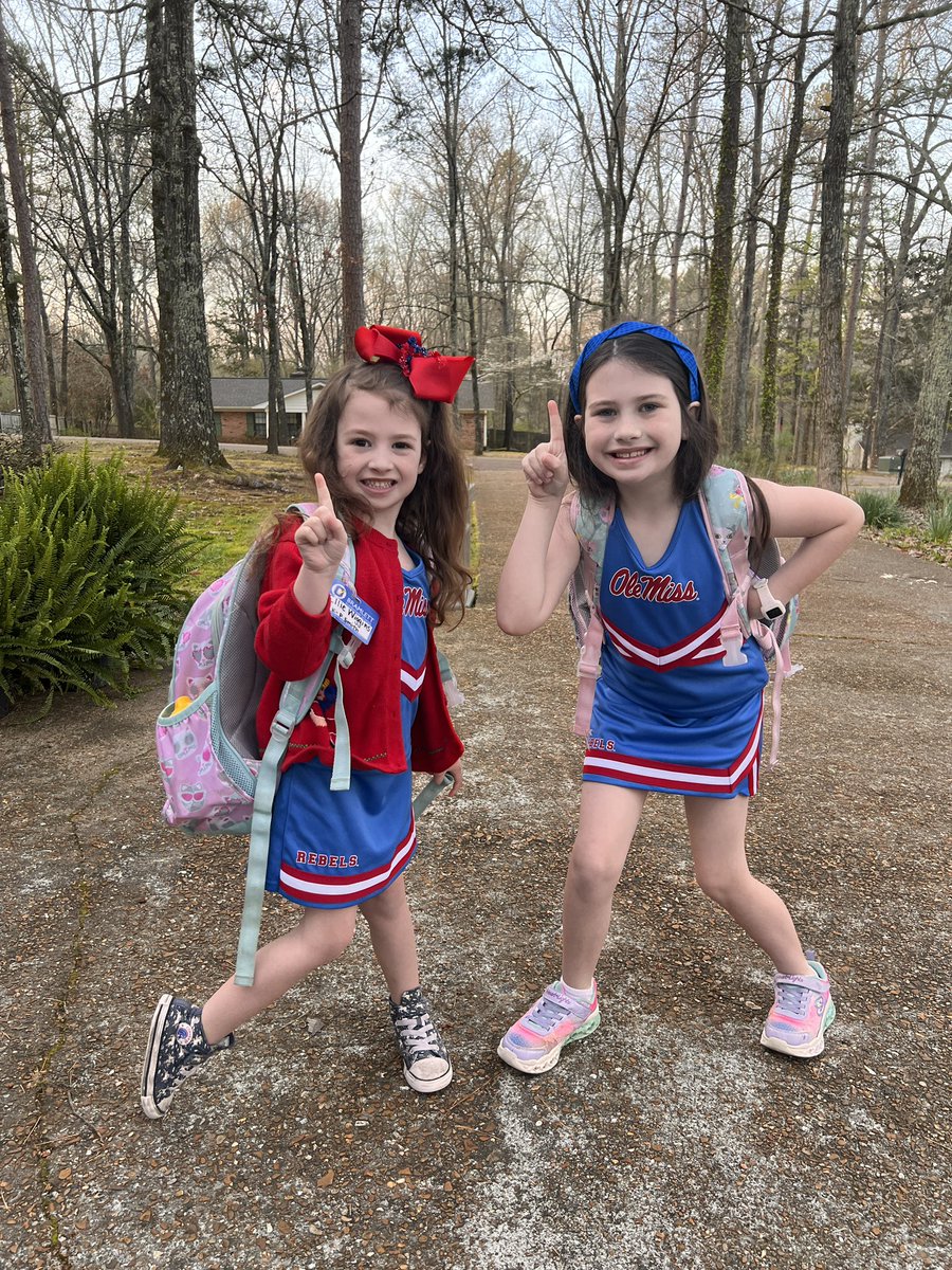 kewigg's tweet photo. These little Rebels are ready to support Coach @YolettMcCuin today at school! @OleMissWBB @OleMissAF https://t.co/koO3OTsgTX