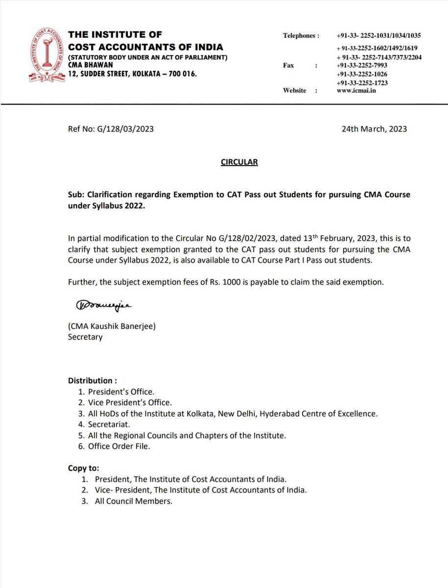 CAT ICAI CMA tweet media