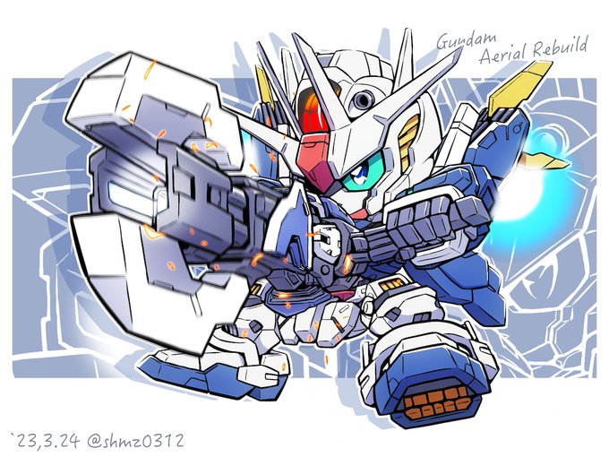 「chibi mobile suit」 illustration images(Popular)