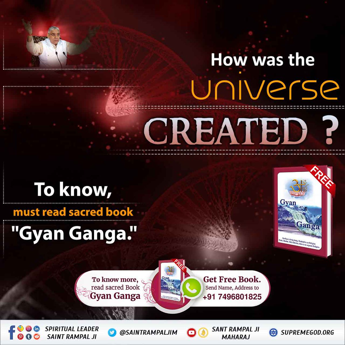 MuktiBodhbook's tweet photo. #MessageOfAllah_On_Ramadan
To know secrets about the universe like how it was created? read Gyan Ganga book written by Sant Rampal Ji Maharaj. https://t.co/3gHtsx0c3Z