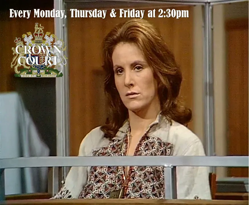 TalkingPicsTV's tweet photo. The final day in the CROWN COURT (1972) at 2:30pm #TPTVsubtitles What will be the outcome? Features #SusanEngel #BlakeButler #EdwardJewesbury https://t.co/MBf5YKAxgN