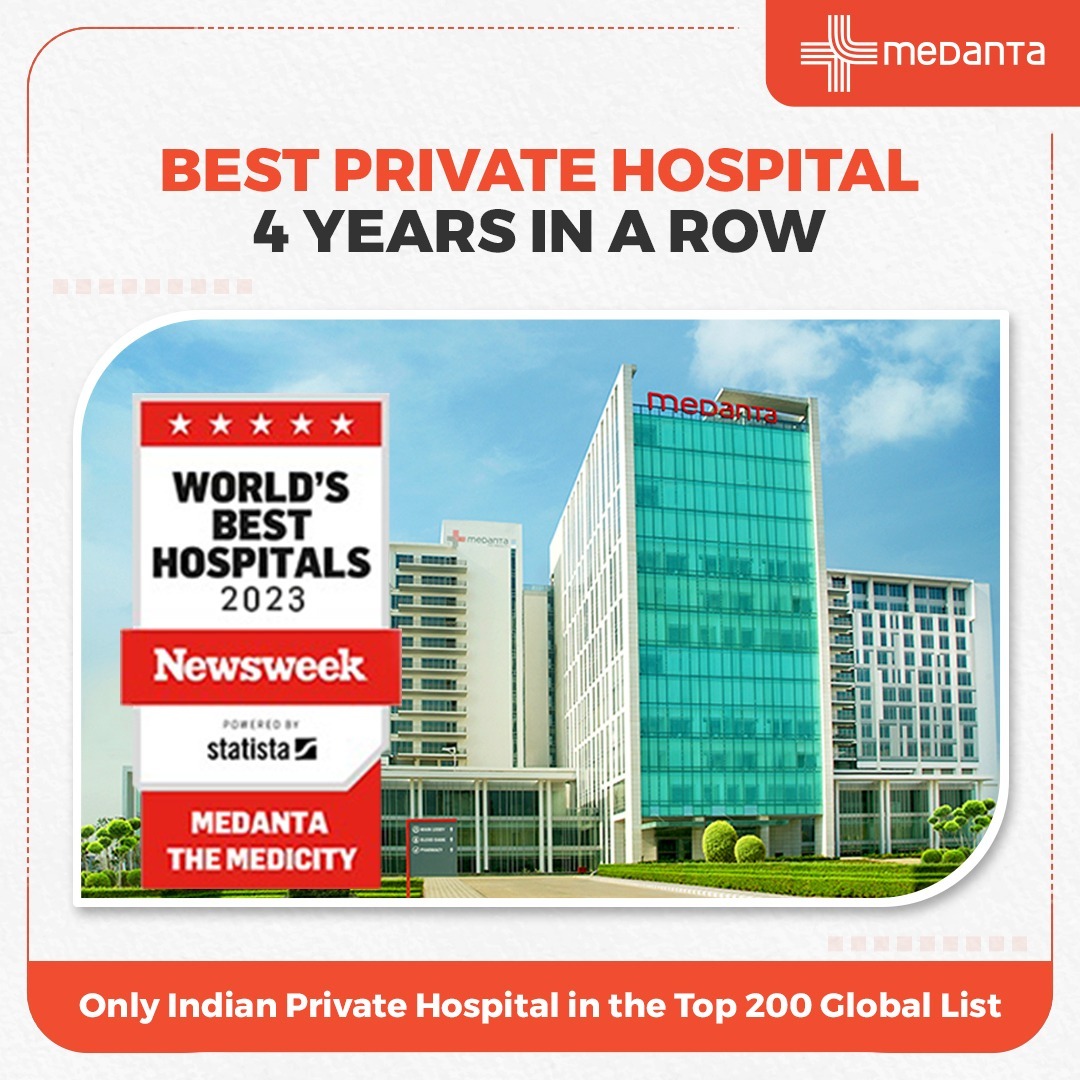 For the fourth year in a row, Medanta Gurugram has ranked as India’s Best Private Hospital in Newsweek’s survey of ‘World’s Best Hospitals’... 

#Medanta #Newsweek #NewsweekSurvey #BestHospitals #BestPrivateHospitalsIntheWorld #BestPrivateHospitalInIndia #Healthcare