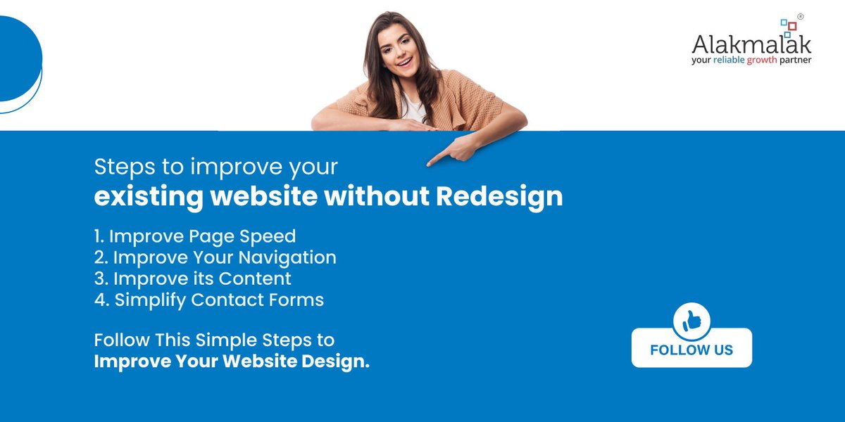 Is it possible to improve my #website without #redesigning it? Yes, I have mentioned some of the important steps to improve your website #performance without redesigning. For more such interesting information follow us. 
#trends #trending #technology #tech #todaysnews #trendtoday