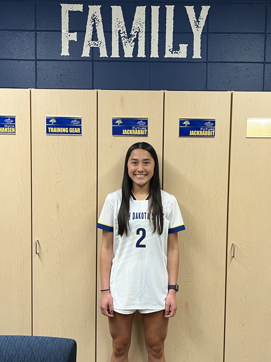 ZoeWittkop's tweet photo. I am excited to announce my commitment to further my academic and soccer career at South Dakota State University. I want to thank my family, teammates, and coaches for helping me on this journey with constant support. I am excited for the future. #GoJacks 💙💛 https://t.co/C85LMDUABa