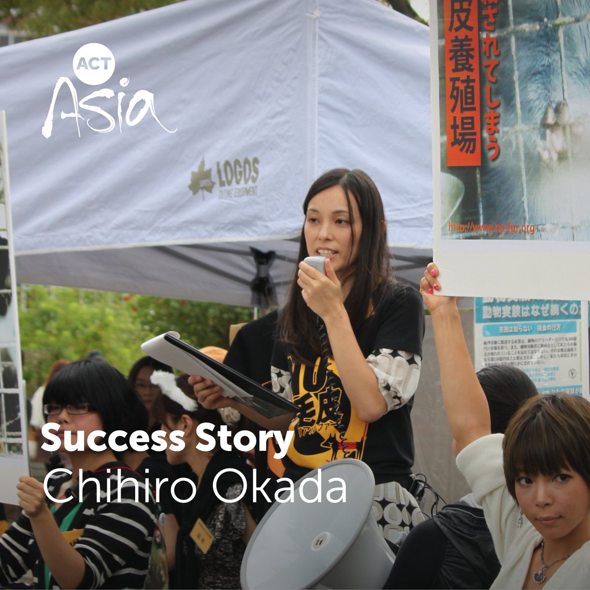 Tweet_ACTAsia's tweet photo. 👀 Meet Chihiro Okada! 🐾 Director of @animalrights_JP leading animal advocacy in Japan 🌟
Part of our Compassionate Choices Network & making strides against animal cruelty for over 20 years 🙌
Read her inspiring story! https://t.co/MmdEd8zoV1
#AnimalRights #ACTAsia https://t.co/0ZQ4mgoKVo