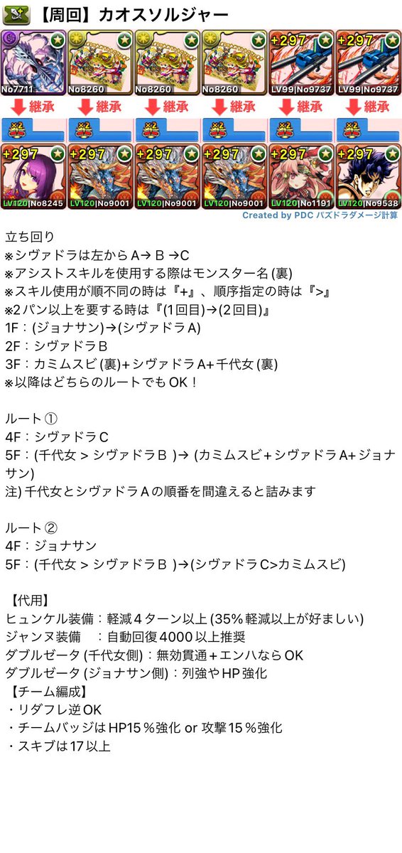 KINGDAM1213's tweet photo. 【周回】カオスソルジャー降臨！ 
https://t.co/xvUqIu77tK
安定周回できるようになりましたので
参考までに〜 https://t.co/fU2tPWFKJY