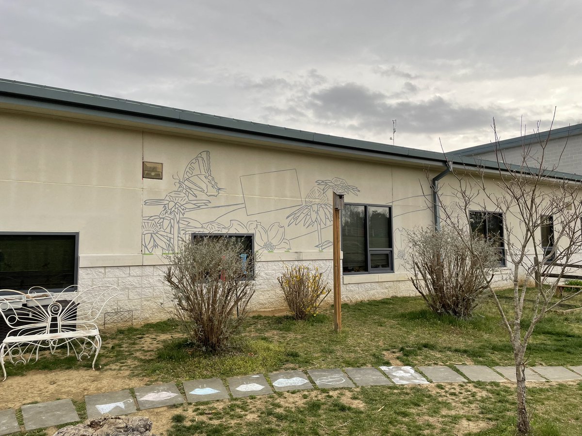 So excited to see our historic mural start in our memorial garden 🦋 This mural will truly be a work of art for our school community 🎨 <a href="/GESGATOR/">Garrisonville Elem.</a> <a href="/GESGatorPTO/">Garrisonville Elementary PTO</a> <a href="/GwynethsGift/">Gwyneth's Gift</a>