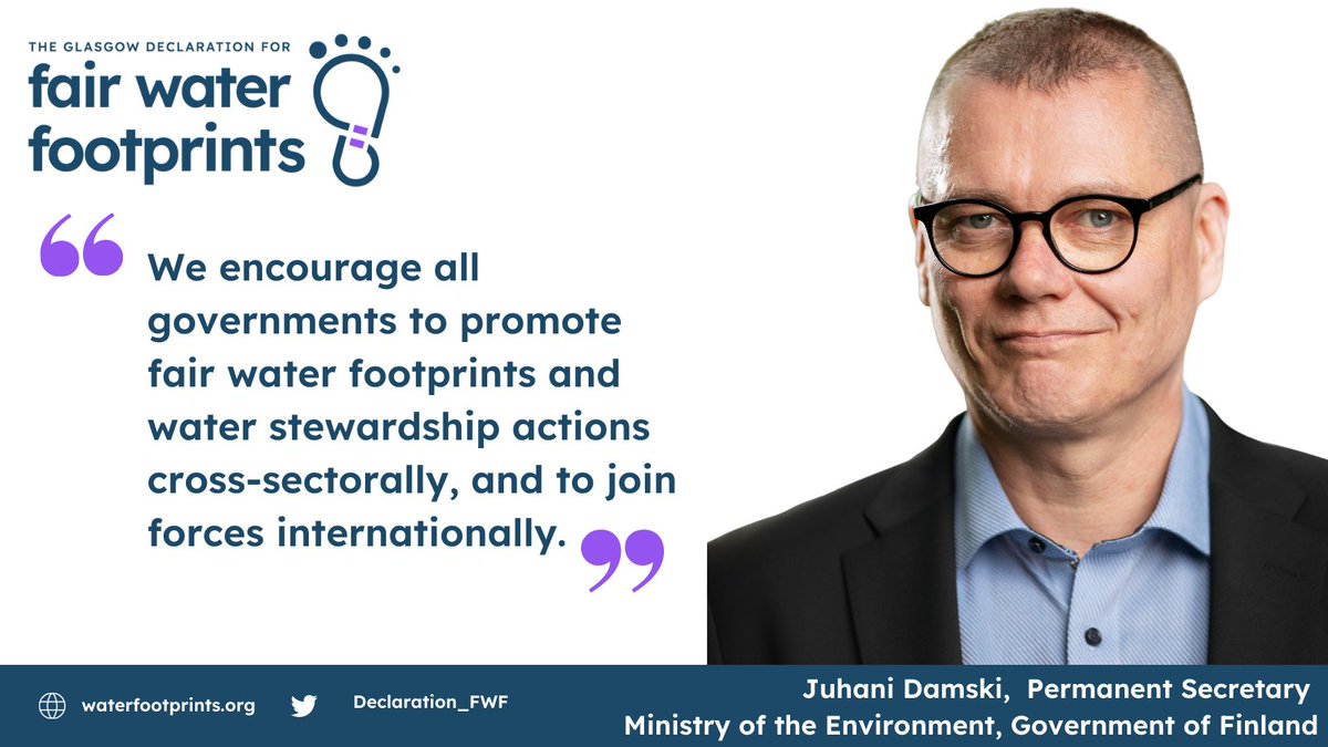 Glasgow Declaration for Fair Water Footprints tweet media