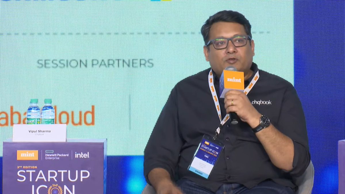 #MintStartupICON2023 | "India is better than any other country in the world in terms of tech adoption in financial services. No other country has anything similar to the UPI we have" <a href="/vips26/">Vipul Sharma</a>, Founder &amp; CEO, Chqbook says.

Watch live - x.com/i/broadcasts/1…