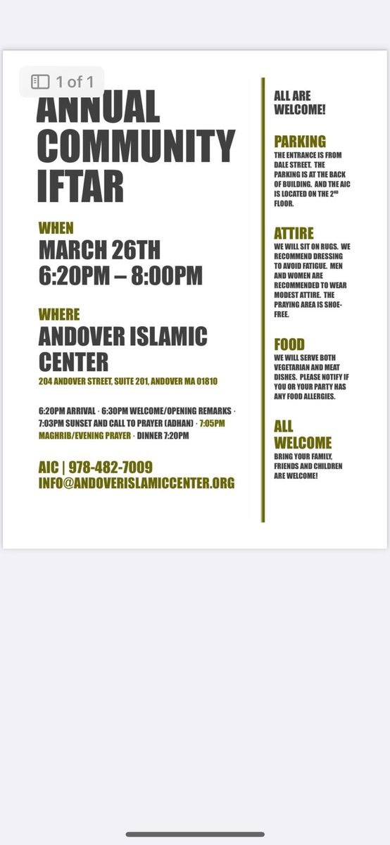 AndoverIslamicC's tweet photo. We would like to invite anyone that would love to experience another culture and great food! https://t.co/77ST0VHmIc