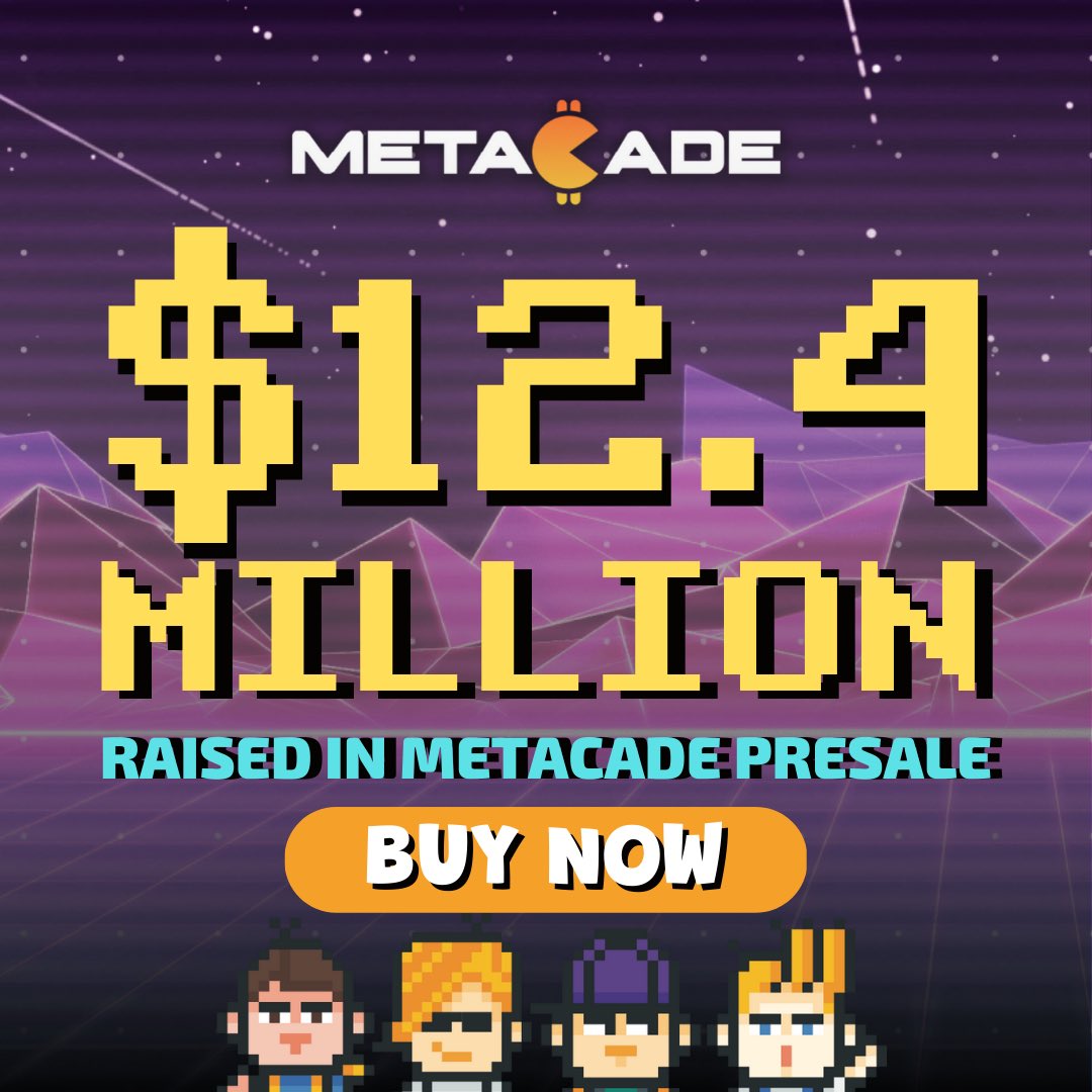 DMTLAND_'s tweet image. HAVE YOU checked the preview for @Metacade_ 

These $MCADE coins are being sold at an all-time high. 

If you haven't yet bought yours check out for details

metacade.co/en?utm_source=…

#Metacade  #MCADE