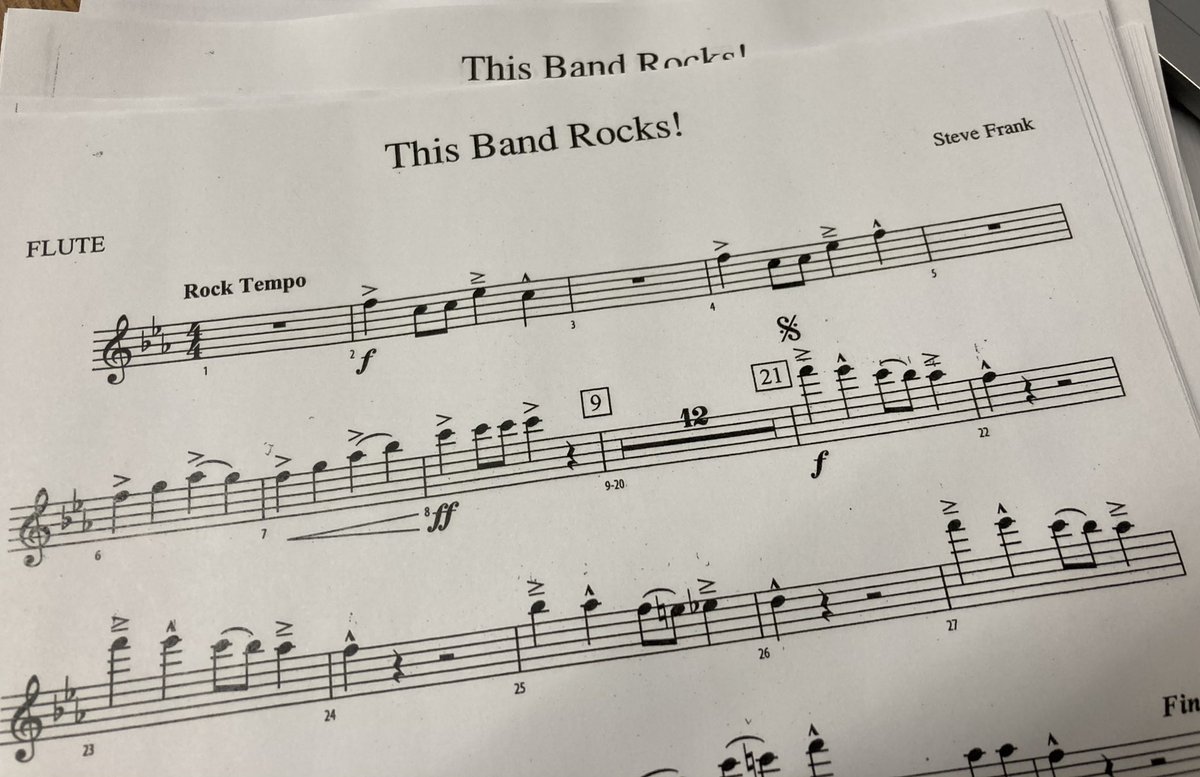 Full circle moment today…I’m starting a piece with my <a href="/WestGeneseeCSD/">West Genesee Schools</a> 5/6 band that was written by MY elementary band teacher, the best to ever do it, and the reason I became a band teacher, Steve Frank. <a href="/WGFineArts/">West Genesee Fine Arts</a>
