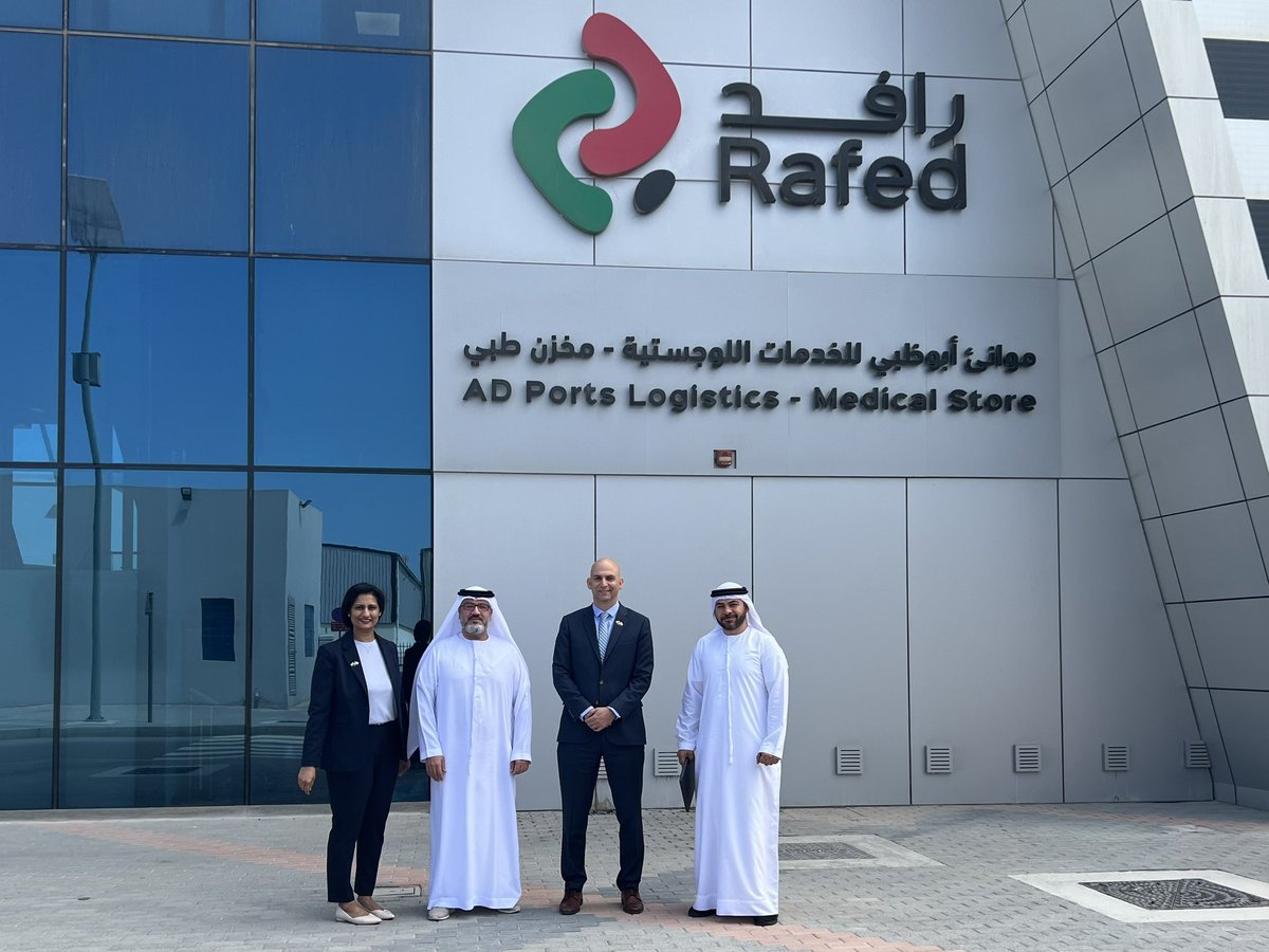 AviadTamir's tweet photo. Thank you Ahmed Mohamed Al Al Bastaki, Chief Commercial Officer at @RafedUae, for hosting us in a fascinating tour to witness #RAFED’s capabilities and to discuss opportunities to introduce cutting edge healthcare technologies. https://t.co/JRFE7actti