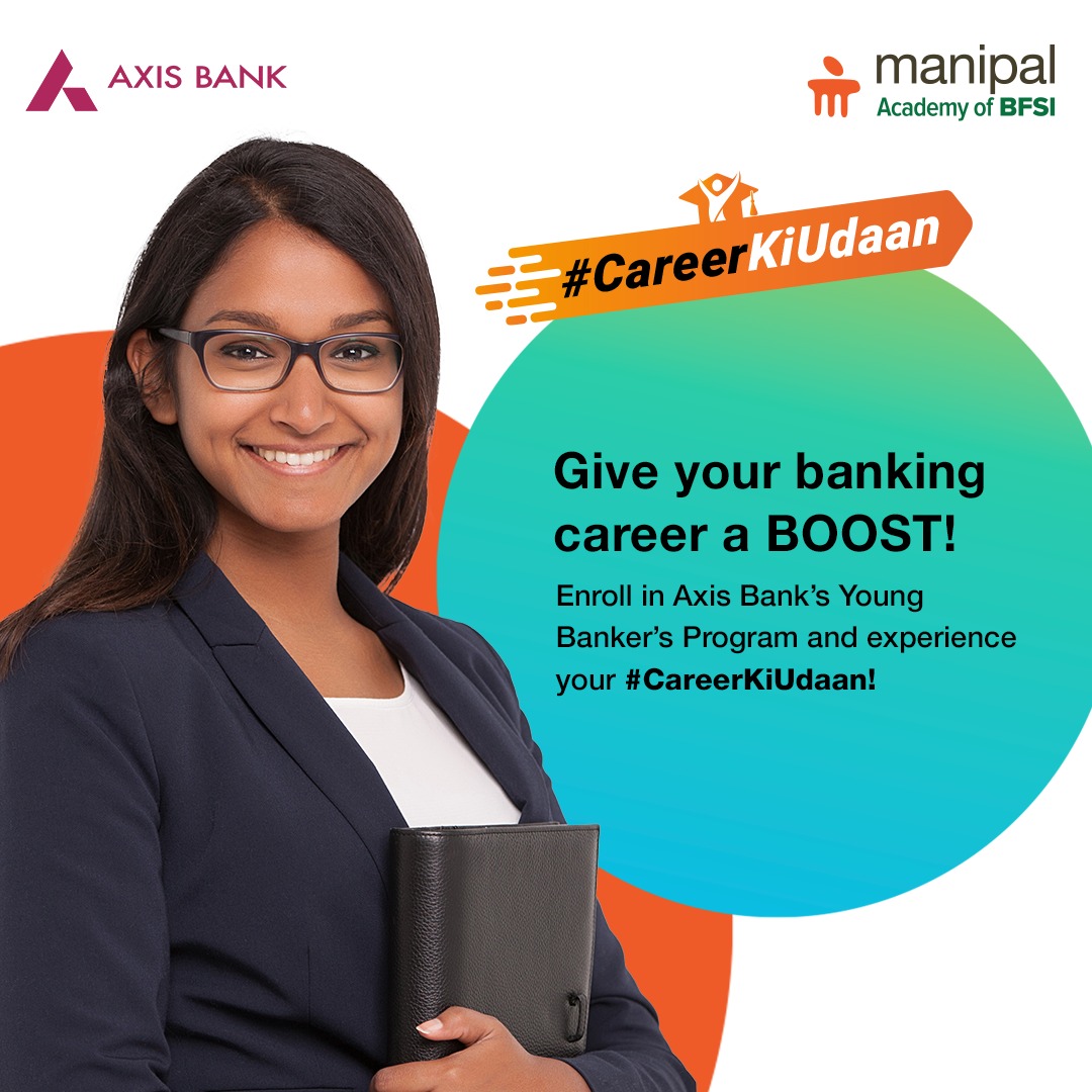 Manipal_BFSI's tweet photo. Give wings to your banking career by joining Axis Bank's Young Bankers Program! For hands-on experience and knowledge, register now.
#ManipalAcademyOfBFSI #ManipalAcademy #MABFSI #Manipal #BankingSector #FinanceSector https://t.co/cfpDp43Bvu