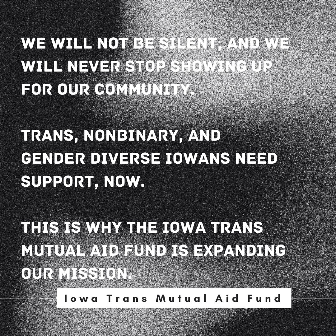 Iowa Trans Mutual Aid Fund tweet media