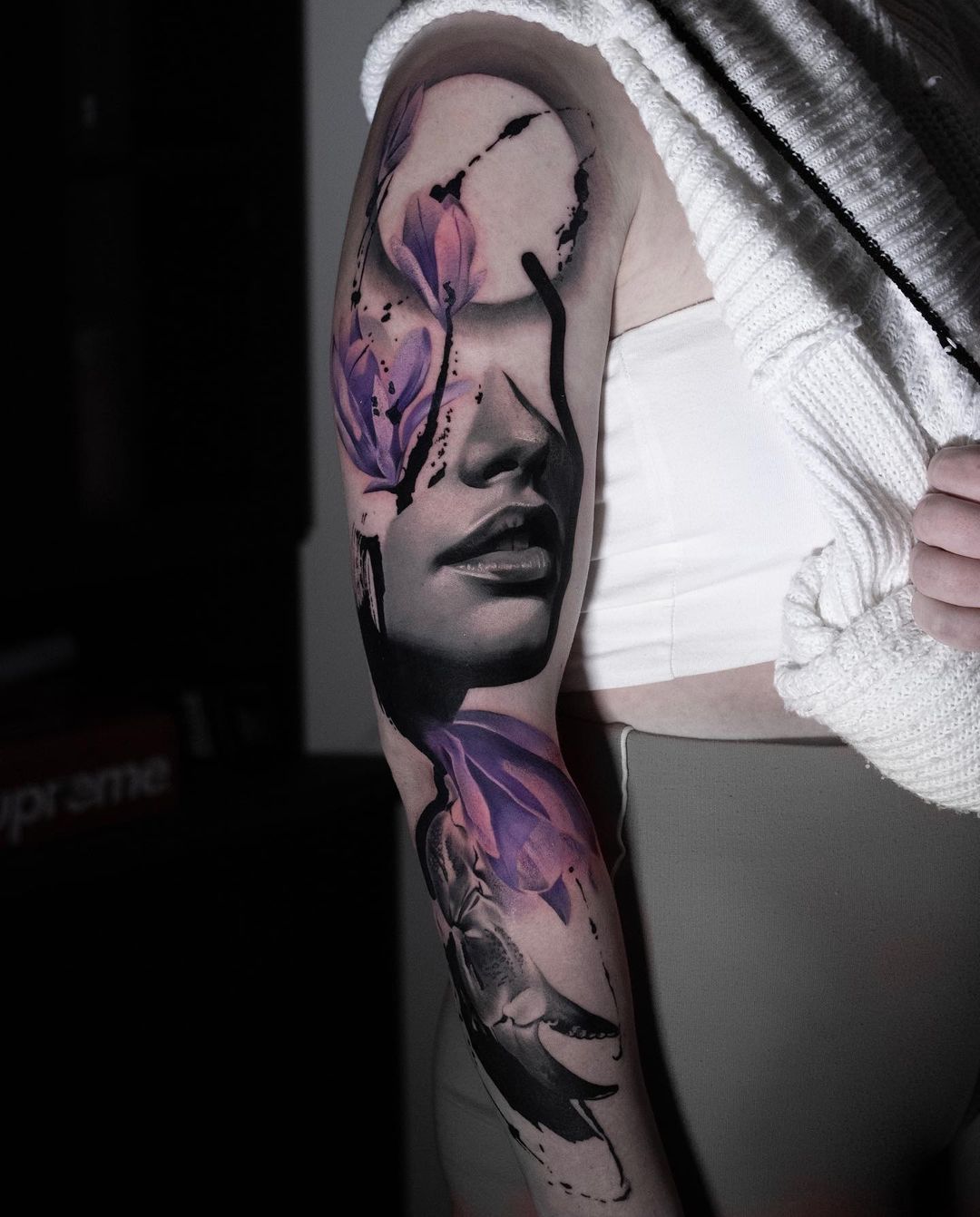 Abstract tattoo sleeve.