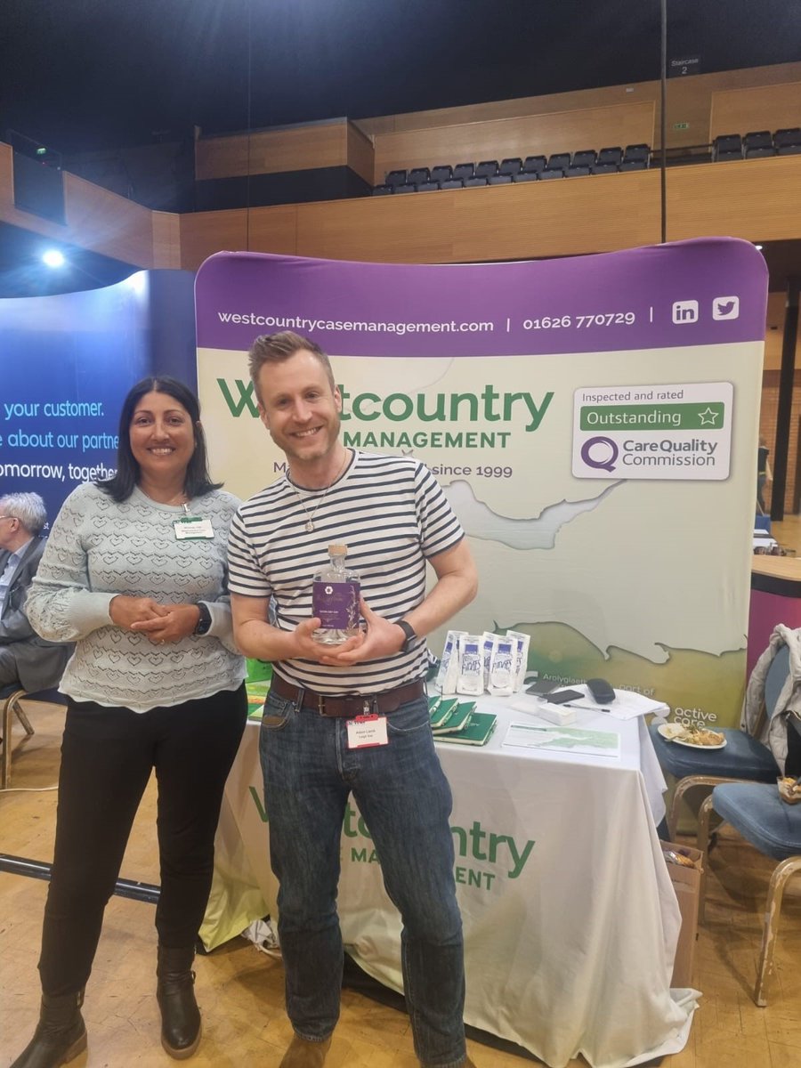 Westcountry_CM's tweet photo. Congratulations Adam Lamb from @LeighDay_Law for winning our prize bottle of gin at the Action against Medical Accidents conference, enjoy!

#AVMA23 #casemanagement https://t.co/AO6ARZjrNq