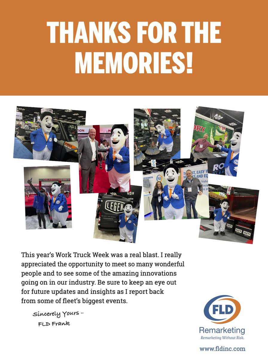A big shoutout to everyone who made my debut at this year's @WorkTruckWeek such a huge success (I'm blushing if you can't tell!)