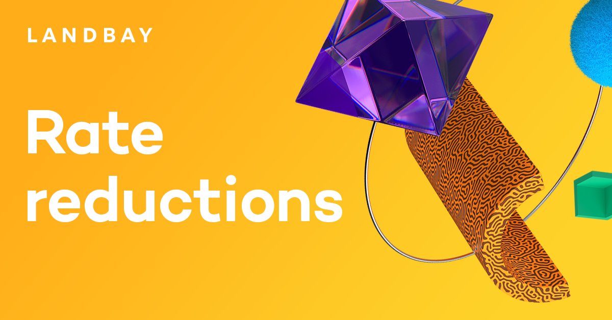 LandbayUK's tweet photo. 🎉New rate reductions🎉

We've reduced rates on our 2 year fixed products by up to 0.14%, including standard properties, small HMOs and MUFBs, and our trading company range.
 
Check out our full product range here - https://t.co/h8SQBolg30 https://t.co/AYMsSOP5xm