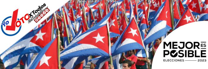 No tengo dudas...el próximo 26/3 el pueblo cubano dará un SI a la Revolución 🇨🇺❤️💪

#YoVotoXTodos y tú???
👍👋👊✊👌🤝