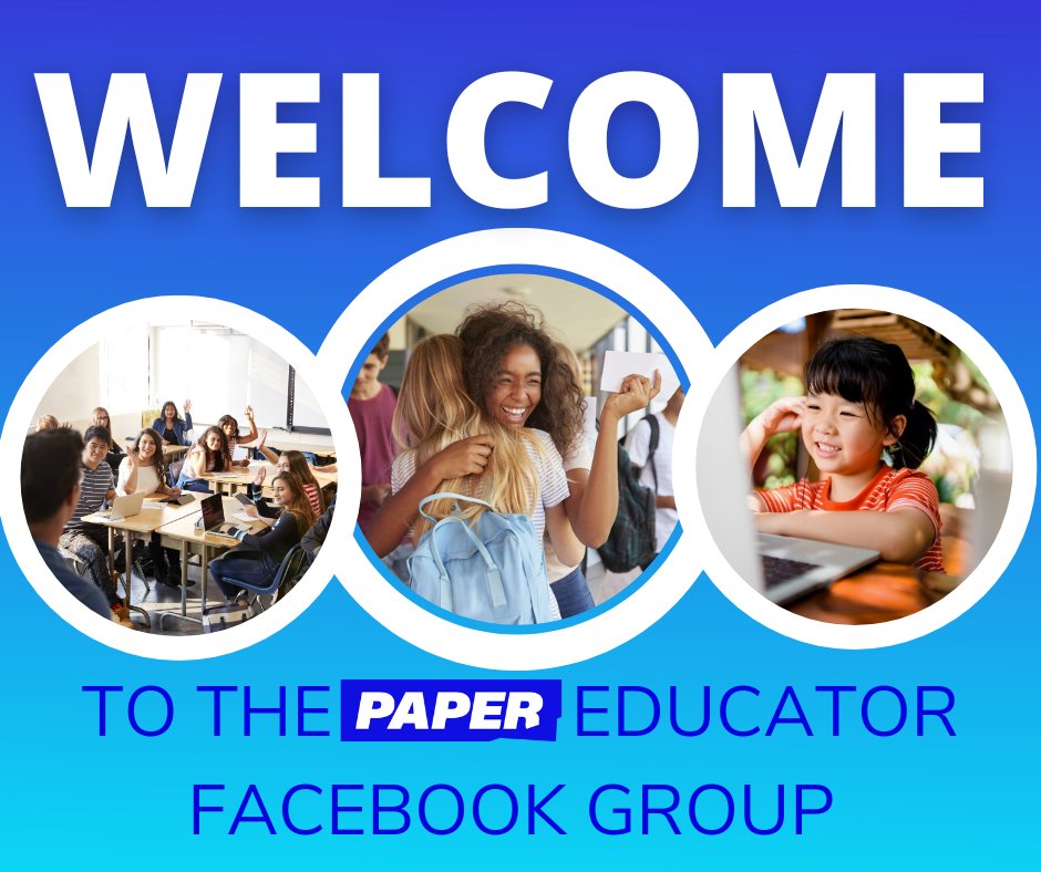 Have you seen our <a href="/paperlearning/">Paper</a> Educators Facebook Group?! 

Connect and collaborate with Paper educators across the country! #HowWePaper 

facebook.com/groups/paperte…
