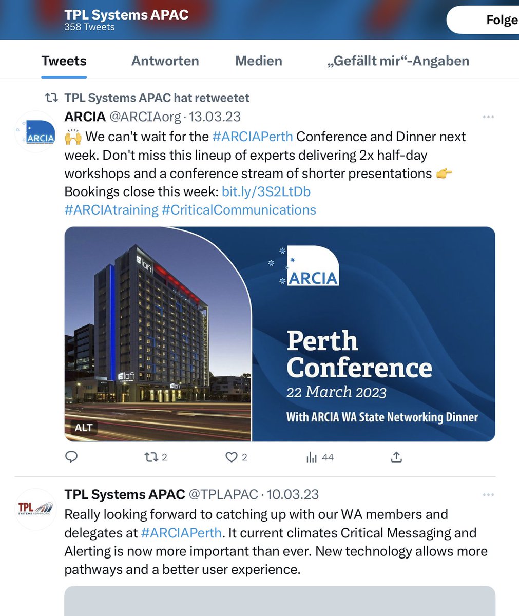 CMA_wld's tweet photo. Many of our members are active on many #socialmedia channels. Advantage: same #content can given to other #targetgroups and in other formats with relatively little effort.
Convincing
@TPLAPAC in #Australia ๐ฆ๐บ
@e_Message_DE in #Germany ๐ฉ๐ช
@amsmsg in #USA ๐บ๐ธ
@MultitoneUK in #UK ๐ฌ๐ง https://t.co/c56X7Ajzz0