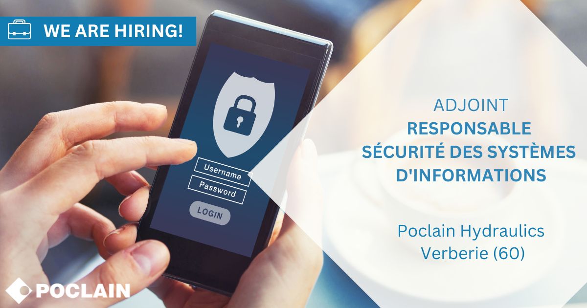 Poclain's tweet photo. A la recherche d'une nouvelle opportunité dans le domaine de la #cybersécurité ? 💻

📢 Nous recrutons un adjoint responsable sécurité des systèmes d'information en #CDI à Verberie, près de Paris.

👉  https://t.co/swDtkWygoW

#recrutement https://t.co/vdIpsFue5g