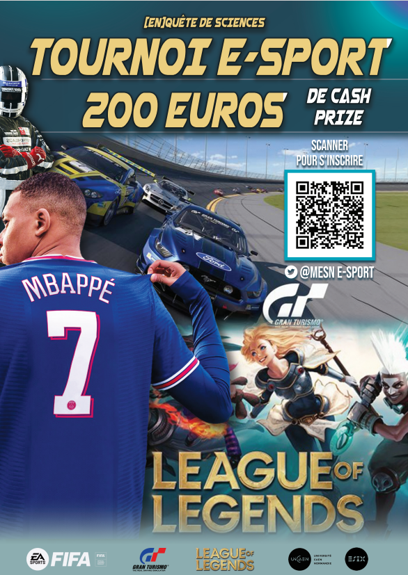 BibSTAPS's tweet photo. 🔥🎮Demain nouveau tournoi e-sport @mesnesport 
- sur @LeagueOfLegends 
- sur @granturismo_fr 

Vous pouvez suivre les tournois en venant à la BU ou sur la chaine Twitch de @mesnesport : 
👉https://t.co/qqFEKQWilc

#esport #LOL #LeagueOfLegends  #GranTurismo #ESIX #BU #Caen #EDS https://t.co/JQUik5fGkR