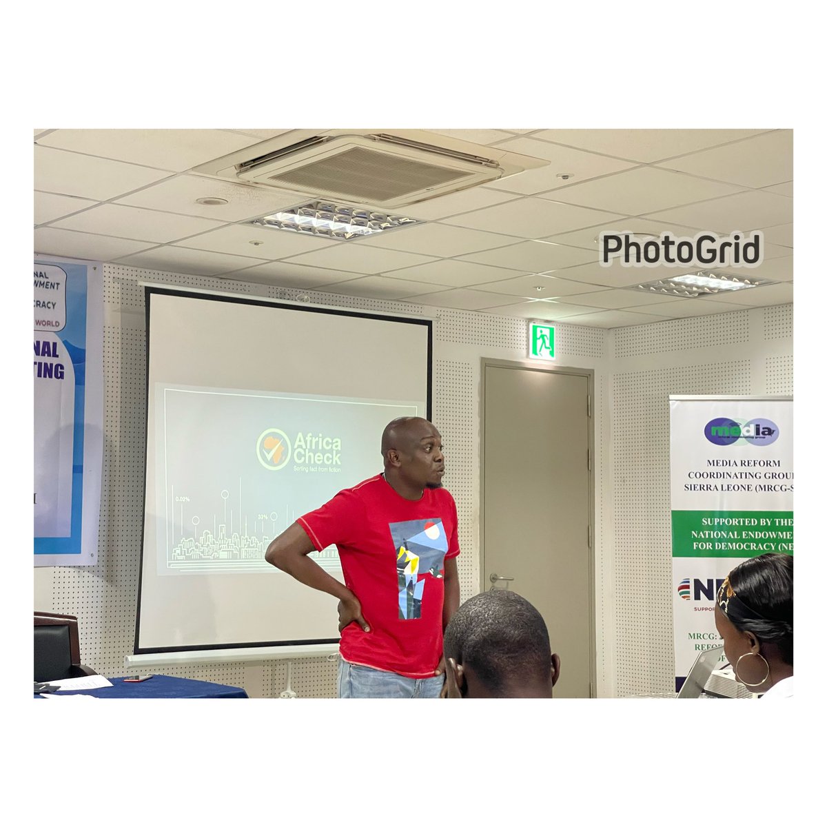 TerryMarina25's tweet photo. Fact-Checking is a specific application of verification in the world of journalism, which should be practiced and off course applied. We climaxed the training with a very insightful presentation on fact-checking by @pantaphobious from       @AfricaCheck @Mrcgsl https://t.co/IBZ3TSPUgM