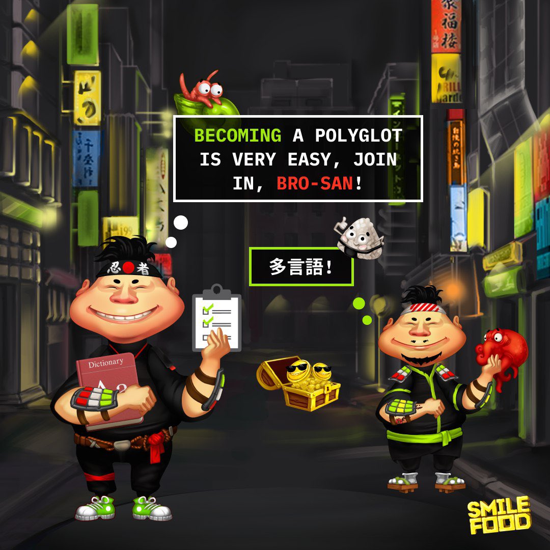 MasataClub's tweet photo. Kiai! Learn a new language quickly and easily with Masata!
It is very easy to become one of the first holders of sacred knowledge in the international Masata language! โ๏ธ
Becoming a polyglot is very easy, join in, bro-san! ๐
#NFTProject #NFTlanguage #NFTCommunity #SMILEFOOD https://t.co/Wez2Ns7vfk