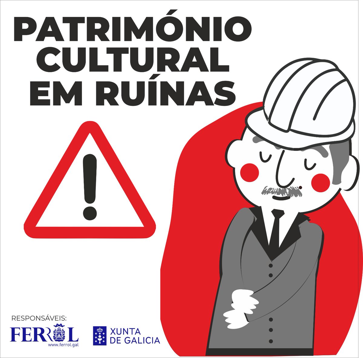 ⚠️ PATRIMÓNIO CULTURAL EM RUÍNAS

👷 A Homenagem a Carvalho Calero no XXXIII aniversário do seu passamento vai servir também para denunciar umha vez mais a resposabilidade de <a href="/FerrolOficial/">Concello de Ferrol</a> e <a href="/Xunta/">Xunta de Galicia</a> na lamentável situaçom na que se encontra a casa natal do ilustre ferrolano.