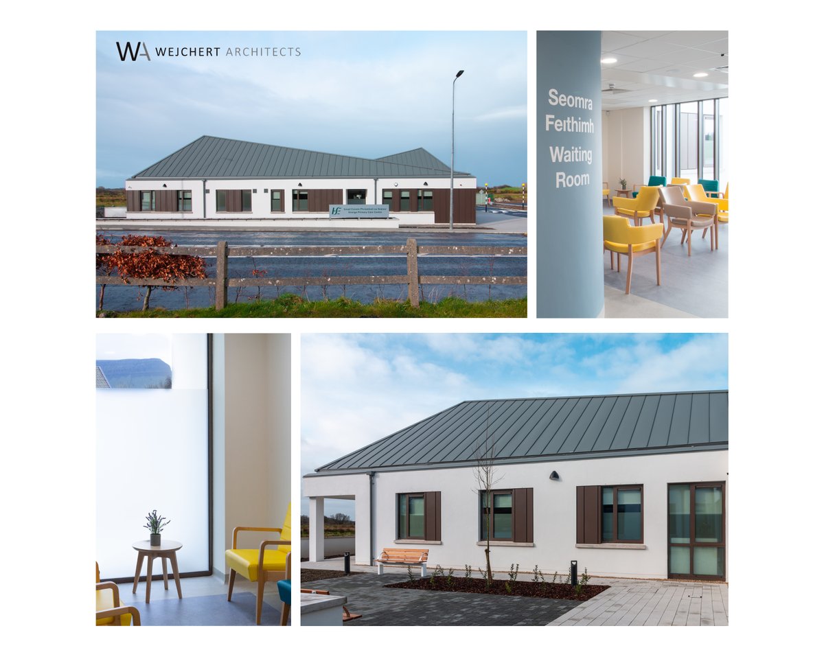The new Primary Care Centre in Grange, Co. Sligo has been completed and handed over to the HSE. This follows the recent completion and hand over another Primary Care Centre in nearby Drumcliff last year. wejchert.ie/news
