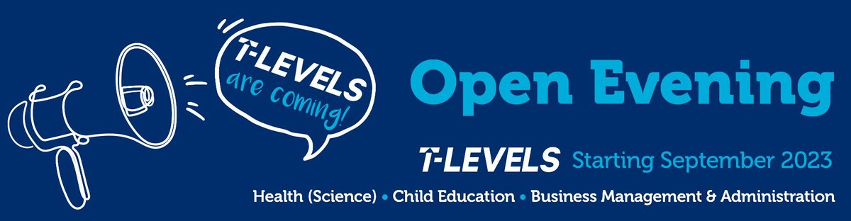 If you have heard about T Levels but aren't really sure what they are, come along to our next <a href="/LMCollege/">Lancaster & Morecambe College (LMC)</a>  Open Evening on 19th April. There will be talks about each T Level we are offering in Sept. (Health/Science, Business Management &amp; Child Education) 👇
lmc.ac.uk/events/open-ev…