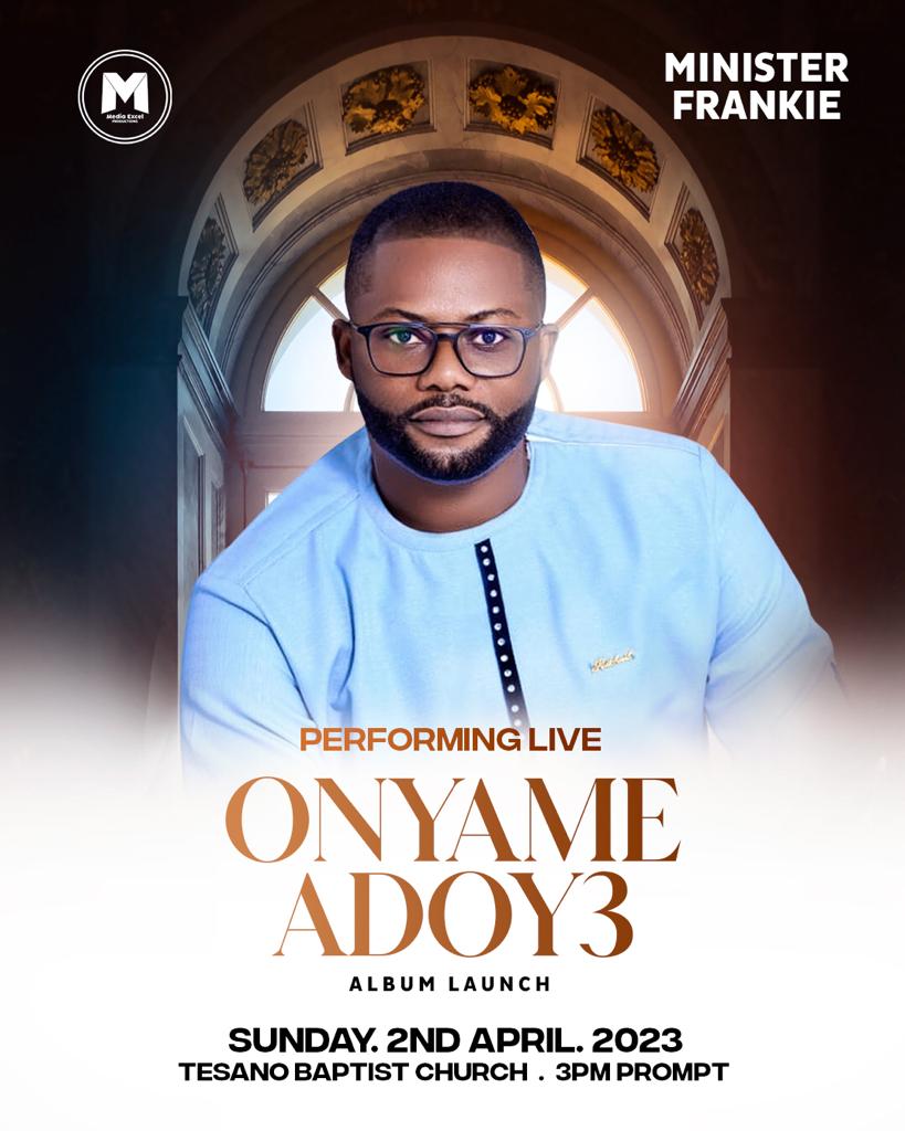 My brother ministering <a href="/MFrankiegh/">MinisterFrankiegh</a> 🥰

🗓️ 2nd April 2023 at the 📍Tesano Baptist church -Abeka Junction ⏰3:00pm

Come in your numbers and don't forget to tell a friend. Special Guests coming through 🙏

For more info &amp; Support ☎️0204449450 / 0244538309 @mediaexcelproductions