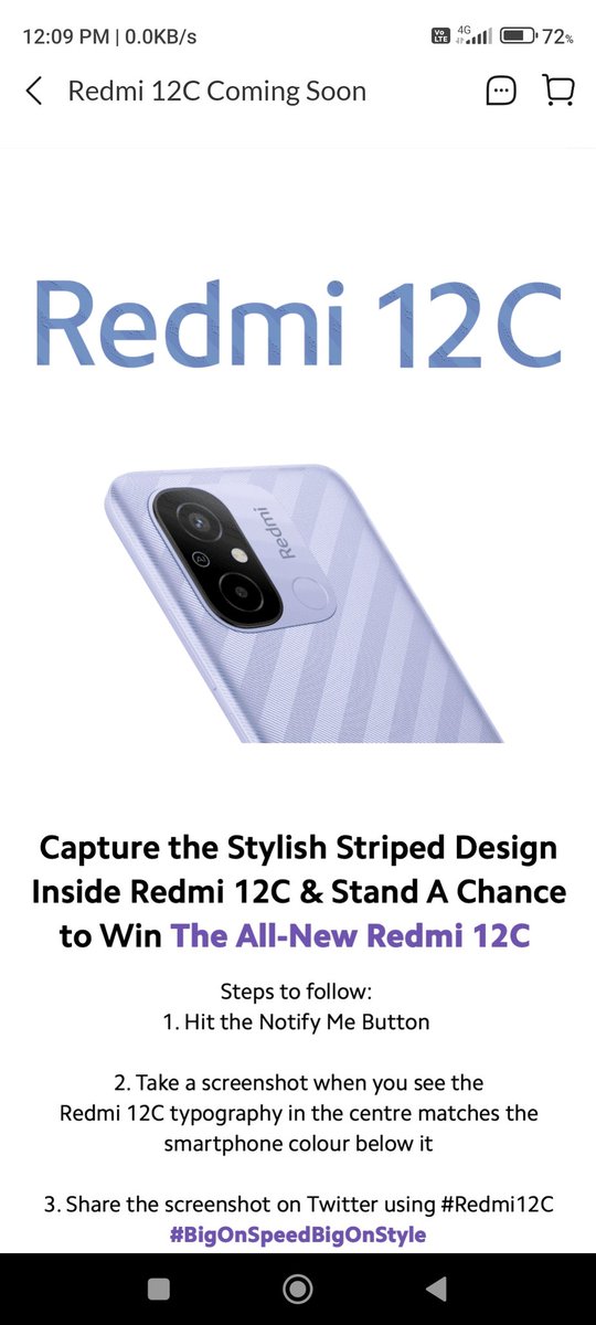 skpilanii's tweet photo. #Redmi12C https://t.co/5UF5Fs3fD6