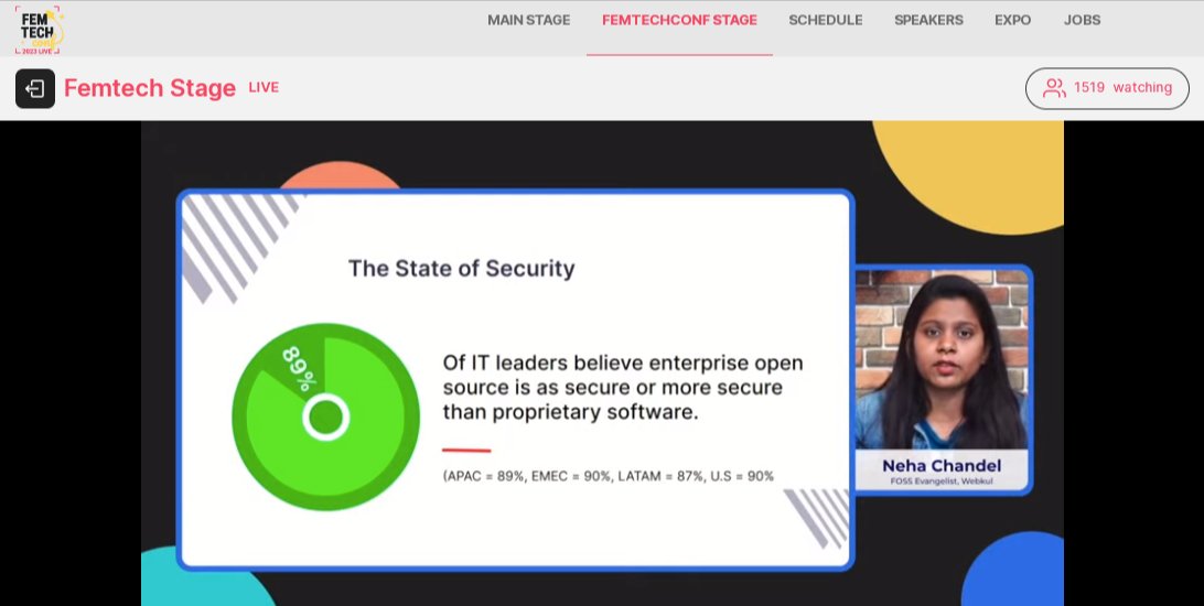 3096_neha's tweet image. Thankyou #FemTechConf for such an amazing way to introduce my talk &quot;Opensource is the New Resume&quot;

#ecommerce #opensource #bagisto #event #femtech #resume #thankyou #webkul

#ecommerce #opensource #bagisto #event #femtech #resume #thankyou #webkul #security