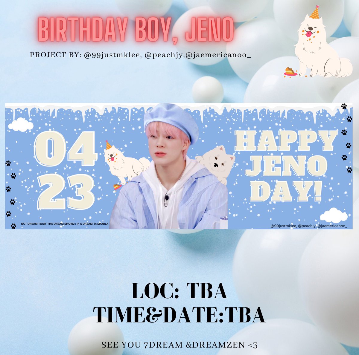 99justmklee's tweet photo. .◜◡◝ yoit .◜◡◝

We’ll be giving away #JENO birthday hand banner in #THEDREAMSHOW2_in_MANILA 💙

fan project by: @99justmklee, @jaemericanoo_ &amp; @peachjy 

how to claim?
• rt &amp; like
• follow (optional) for updates 

#TDS2inManila https://t.co/zxvJIAC8sS
